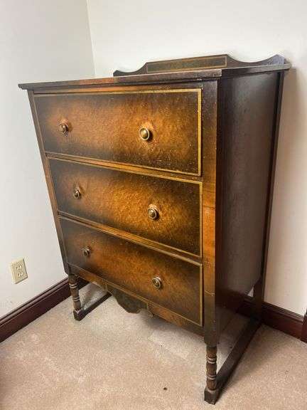 Vintage Wooden Upright Dresser