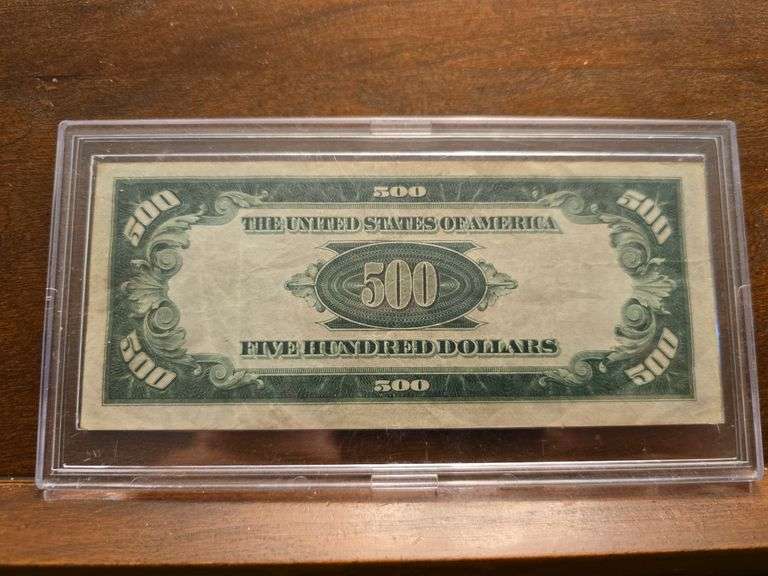 1934 $500. FEDERAL RESERVE NOTE
