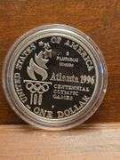 1996 U.S. OLYMPIC HIGH JUMP SILVER DOLLAR PF