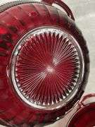 VINTAGE ROYAL RUBY RED SERVING BOWLS, SMALL BOWLS AND VASE