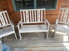 3 Piece Wooden Porch Furniture