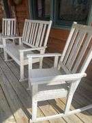 3 Piece Wooden Porch Furniture