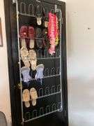 Over the Door Metal Shoe Rack, and Shoes