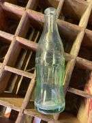 Coca Cola bottle crate with glass bottle