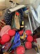 CRAFTING AND SEWING SUPPLIES  IN TOTE