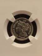 1884 3-CENT NICKEL RARE NGC PR66 CAMEO