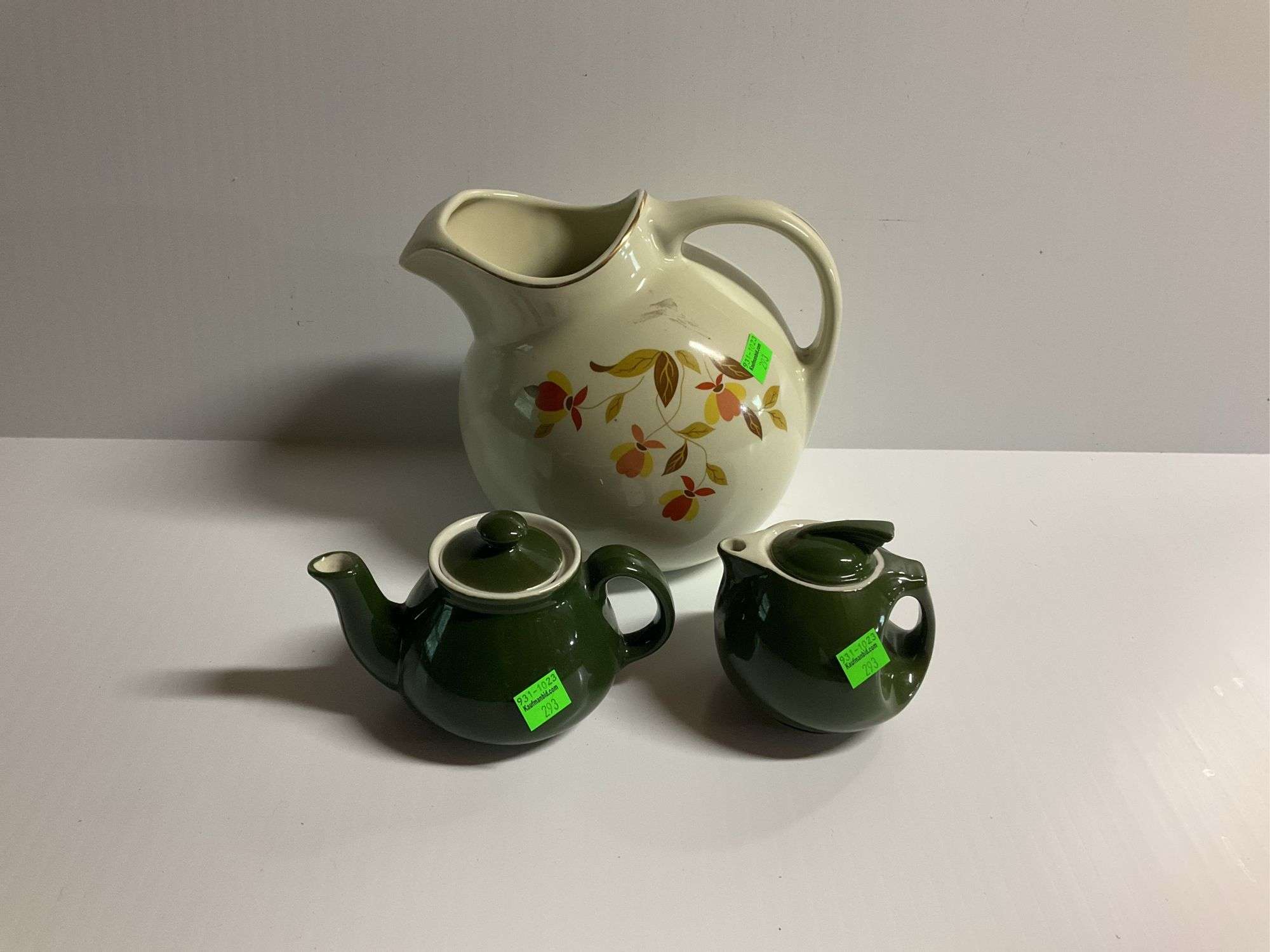 Hall Pitcher, Hall Creamer and Sugarer