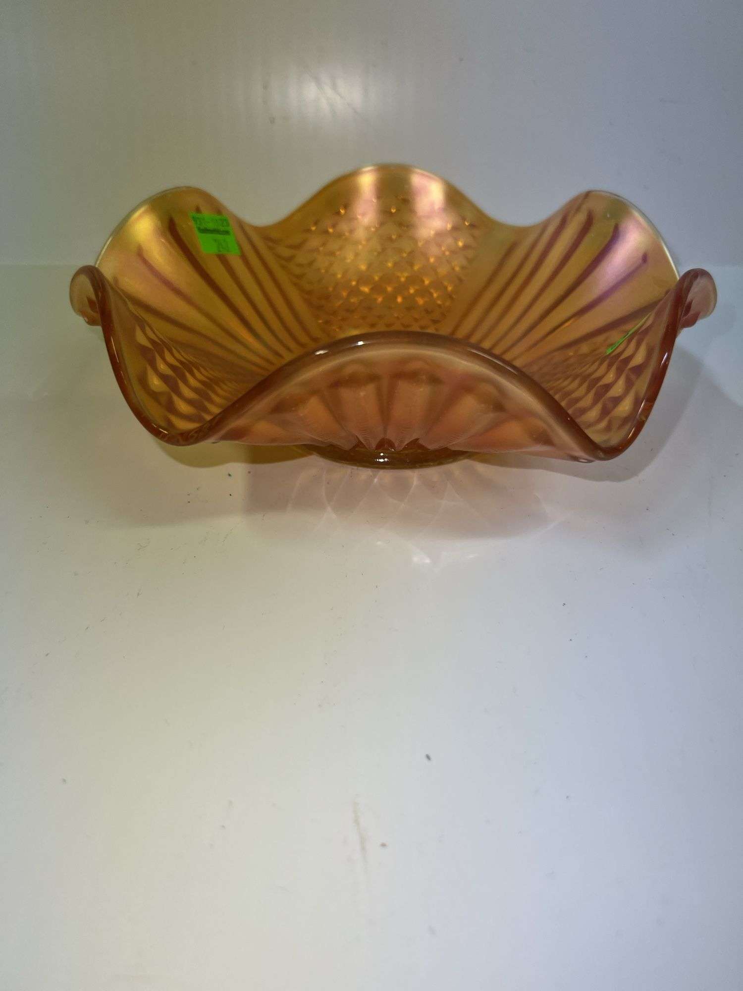 Marigold Carnival Glass Bowl