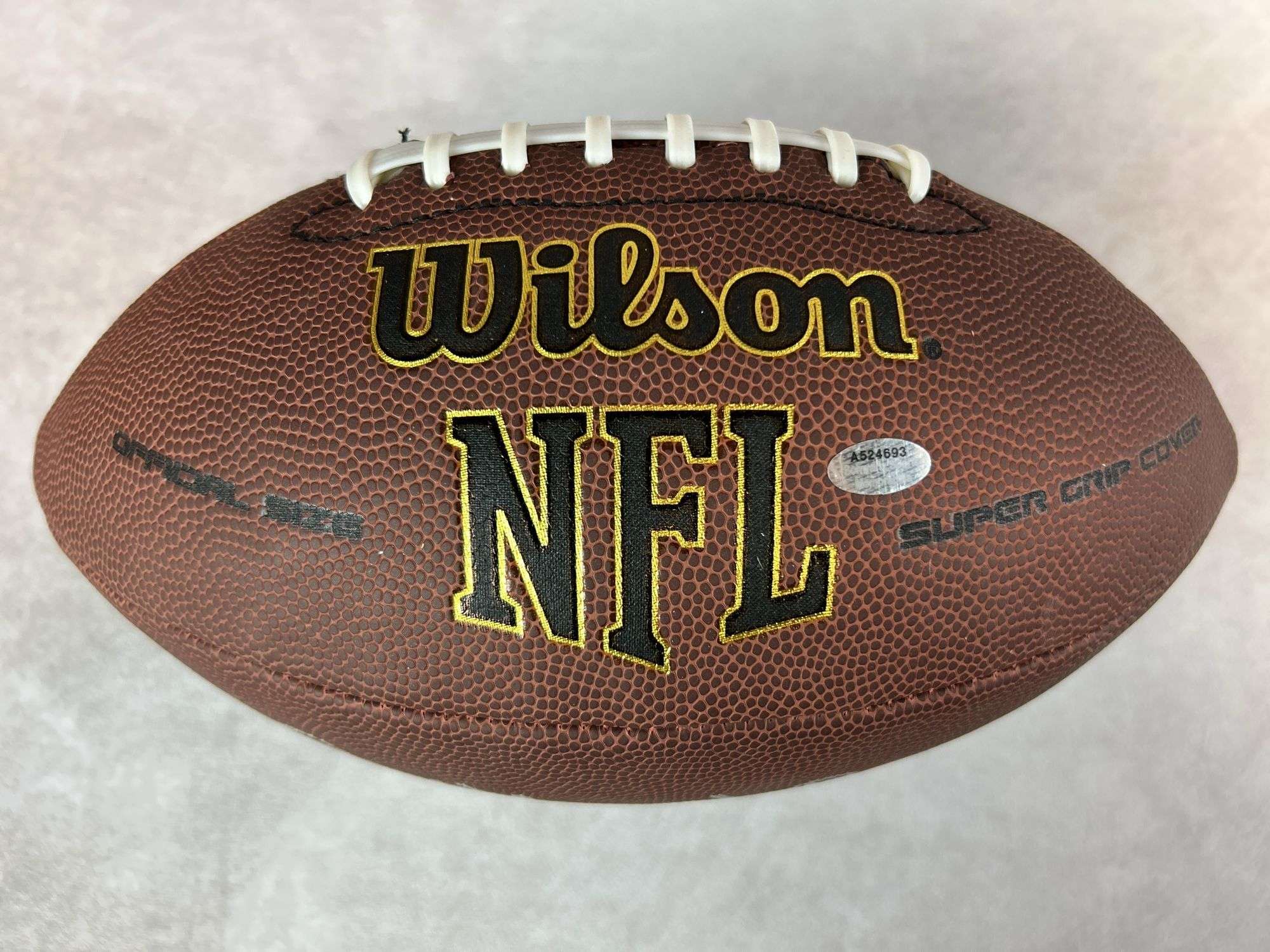 Jack Youngblood full size, signed football, Schwartz cert w/ case