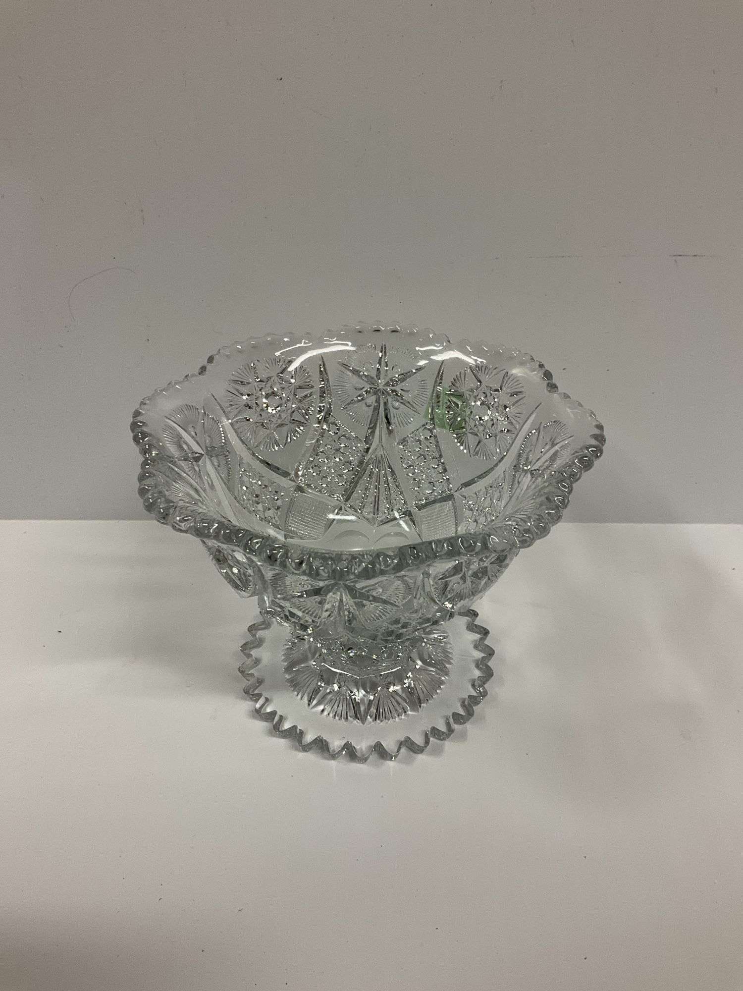 Vintage Glass Fruit Dish with Dipper