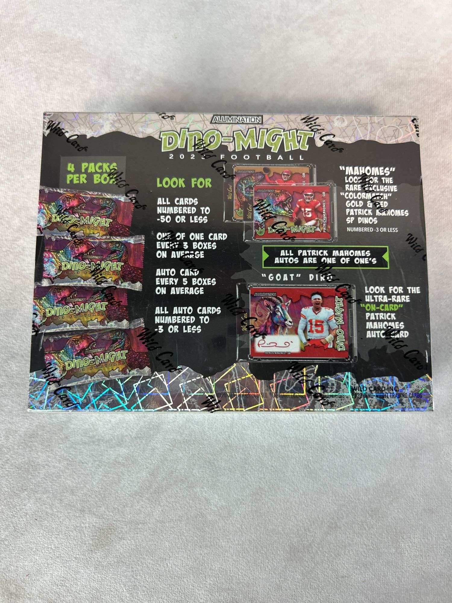 2023 Wild Card Football Dino-Might Hobby Box sealed