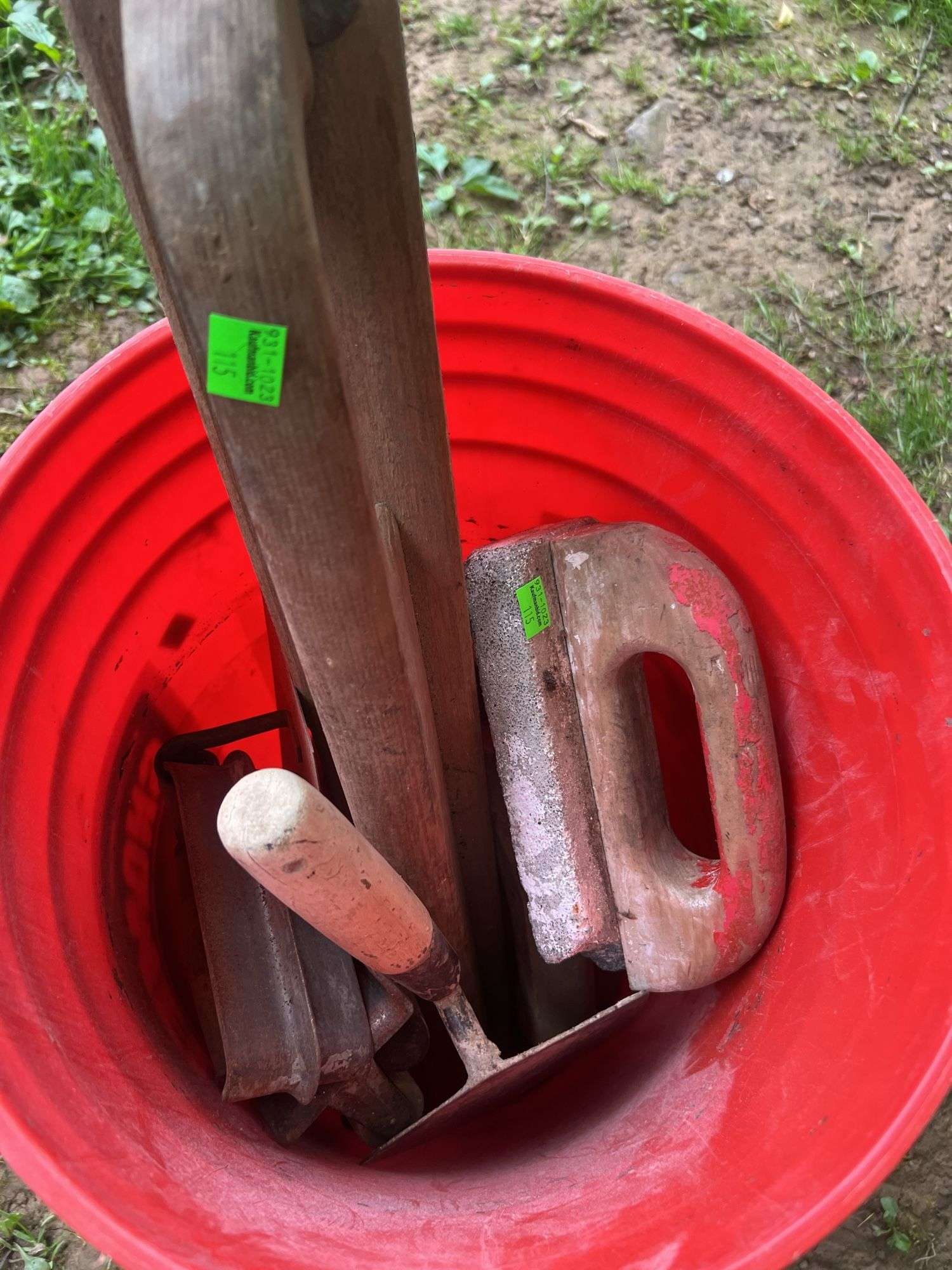 Bucket of Masonry Tools