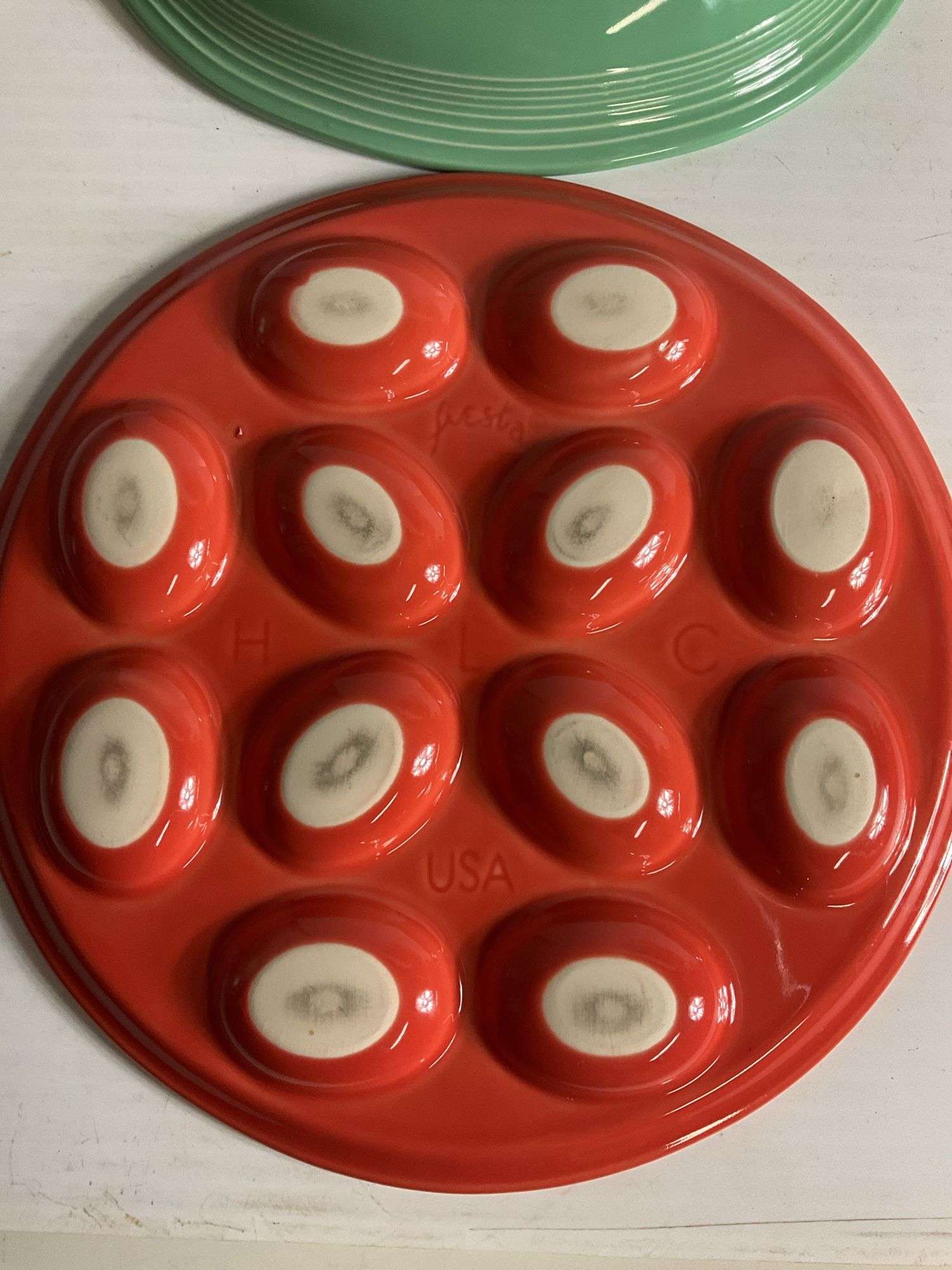 Fiesta Serving Bowl and Egg Holder