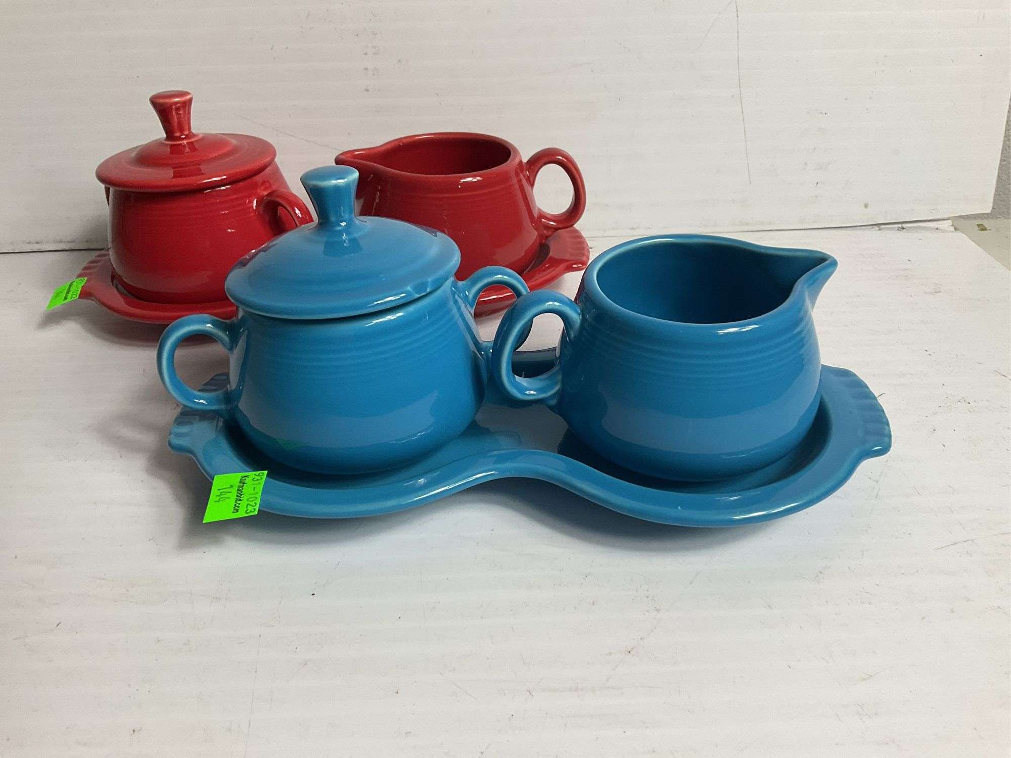 (2) Fiesta Ware Creamer Pitcher Sets