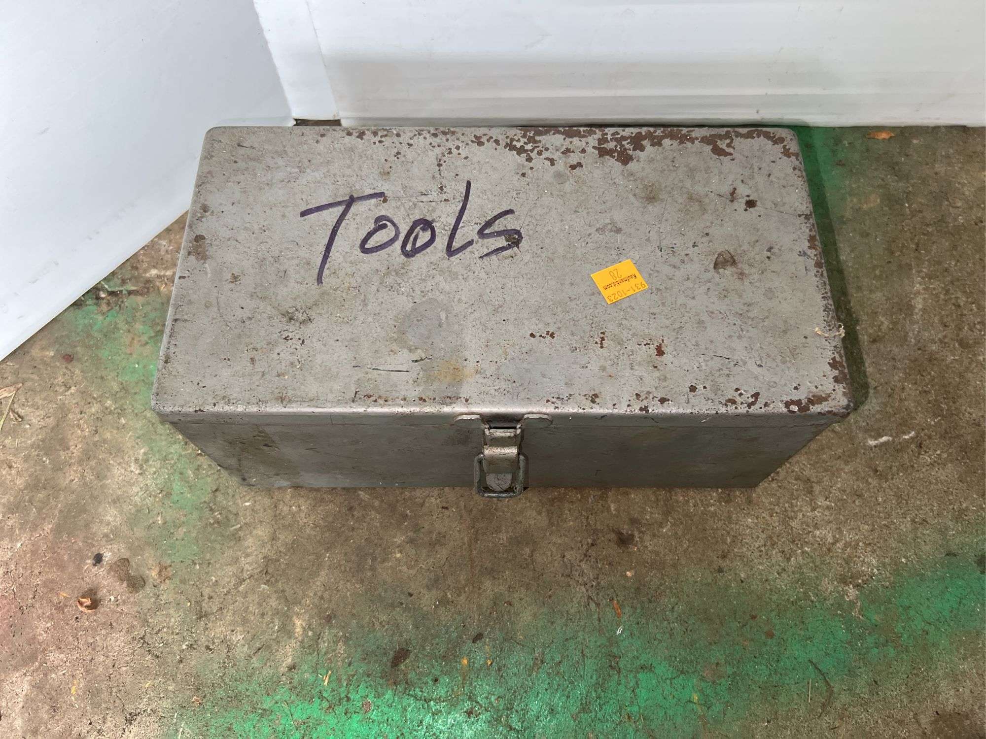 Silver Metal Toolbox w/ Hand Tools