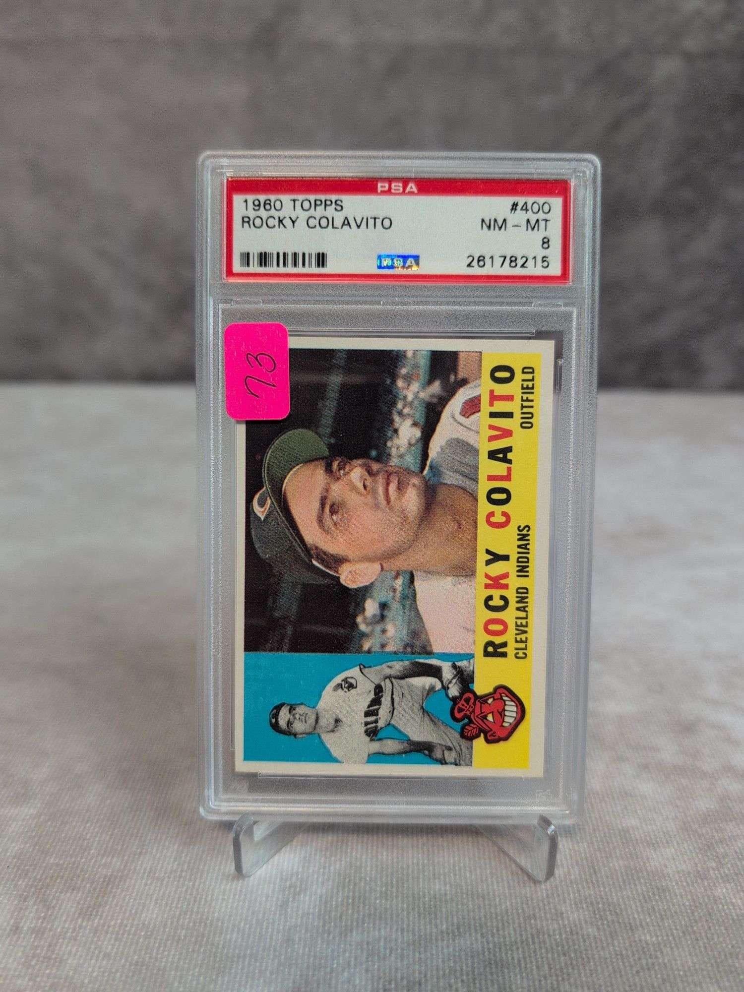 1960 Topps Rocky Colavito, PSA NM-MT 8
