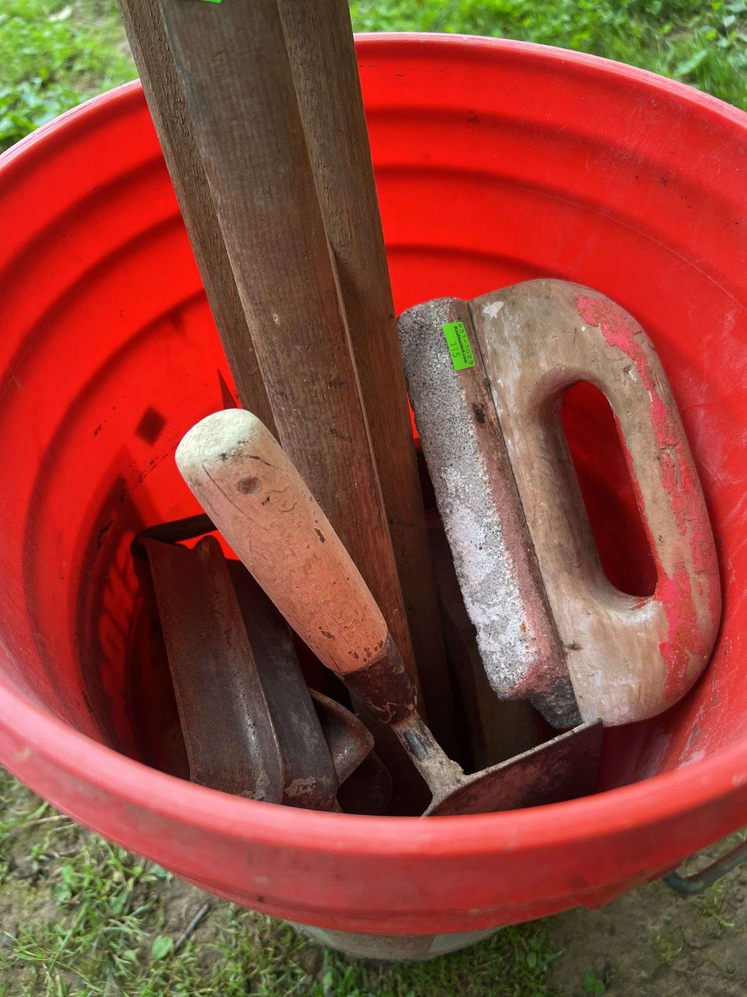 Bucket of Masonry Tools