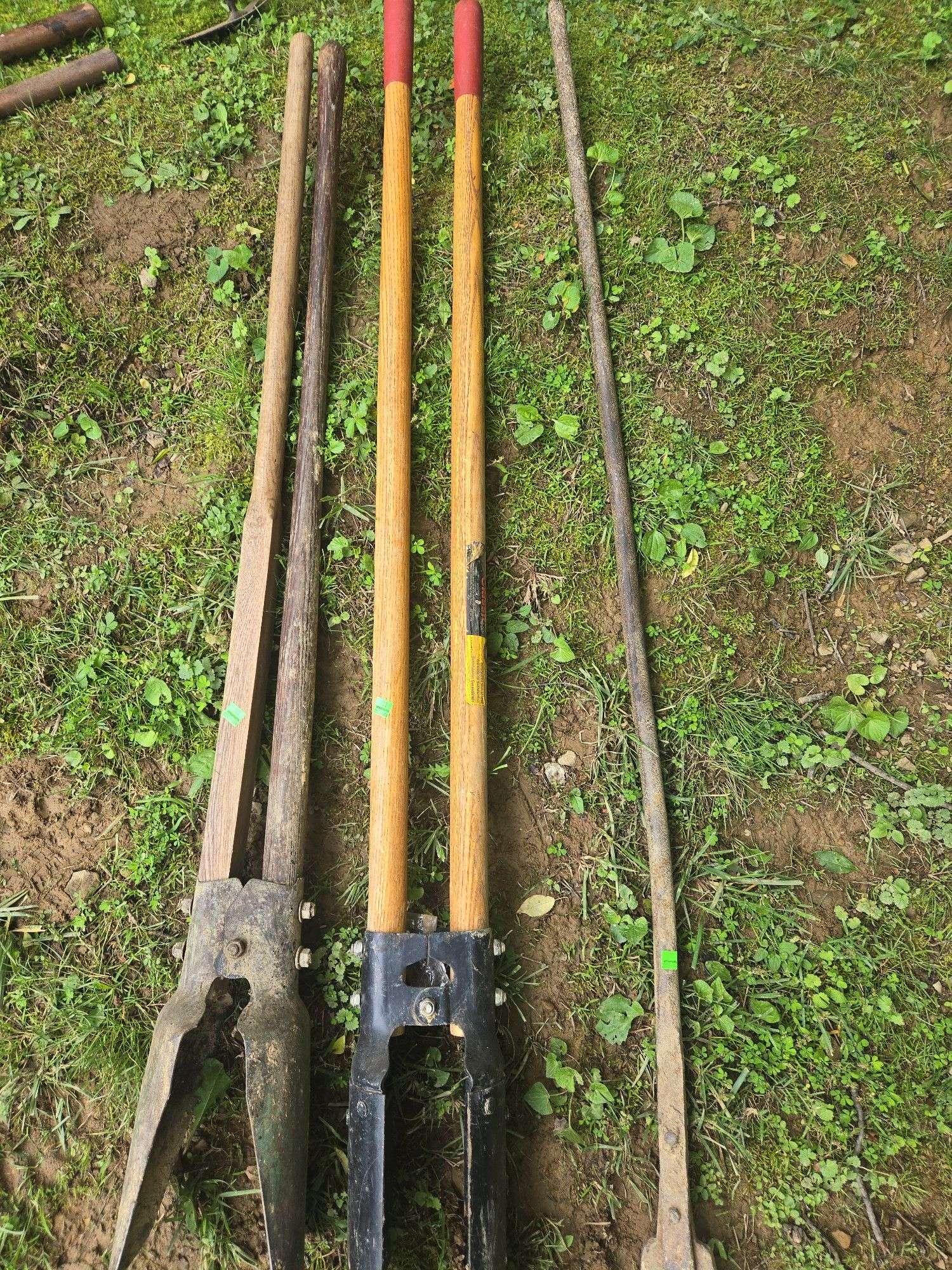 Post Hole Diggers and Wedge Bar