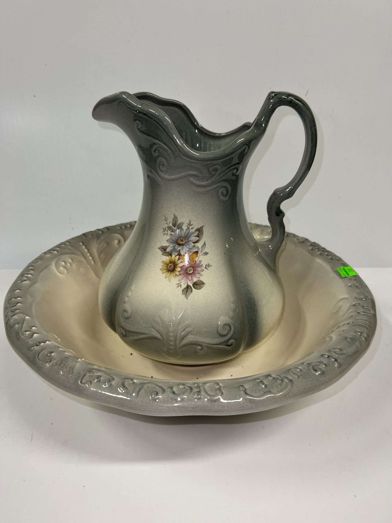 Ironstone Water Pitcher and Basin