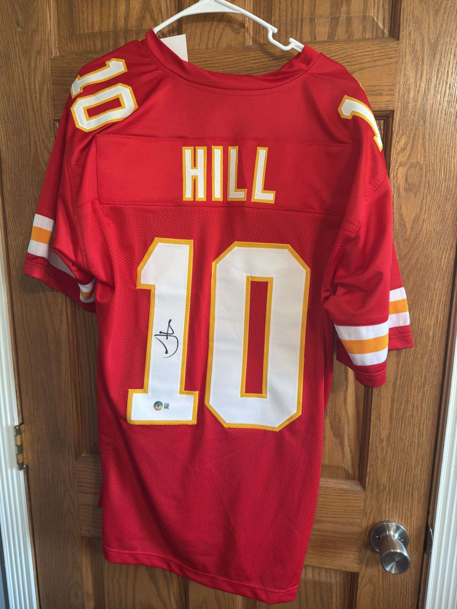 Autographed Tyreek Hill Kansas City Chiefs Jersey