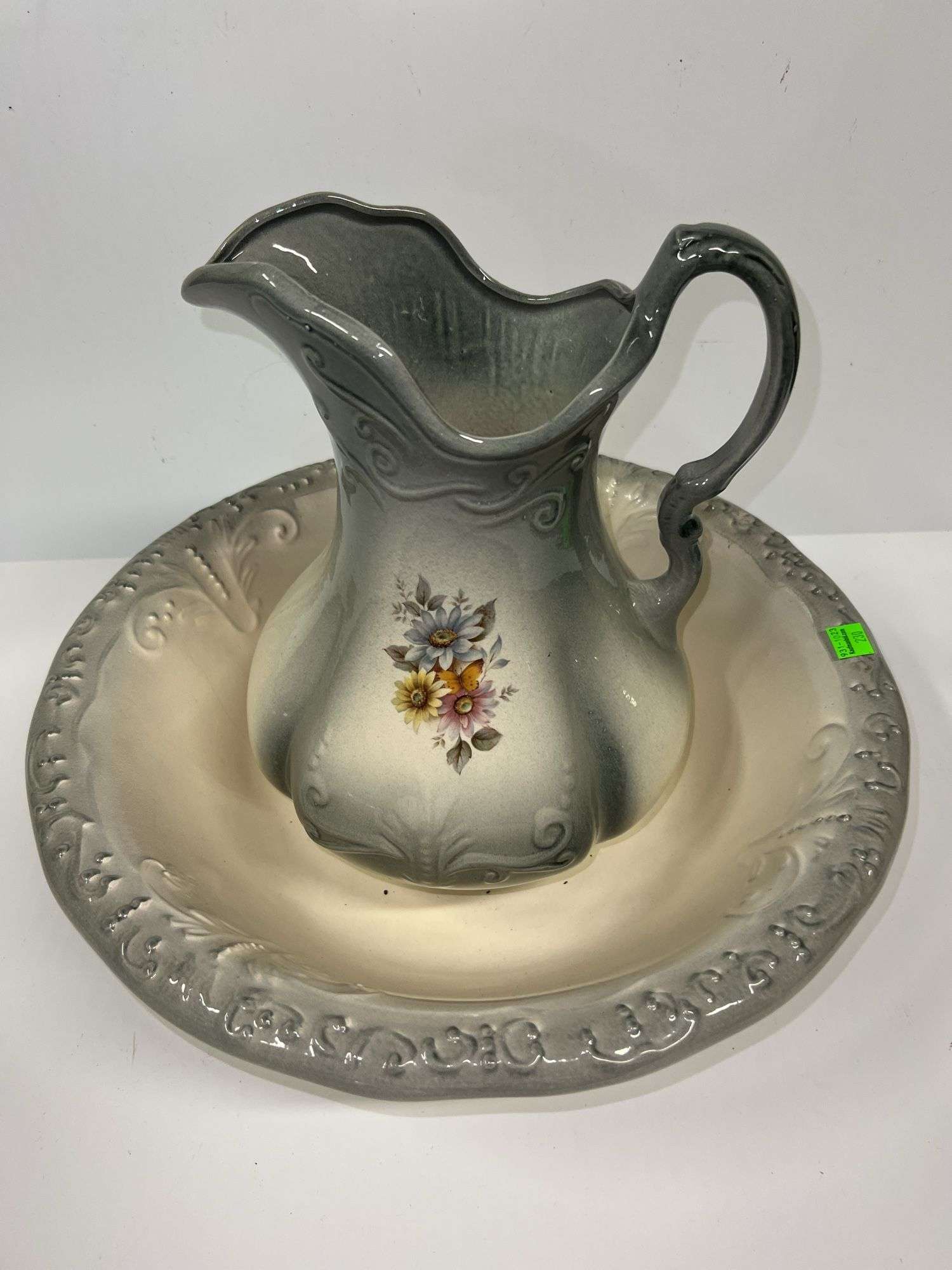 Ironstone Water Pitcher and Basin