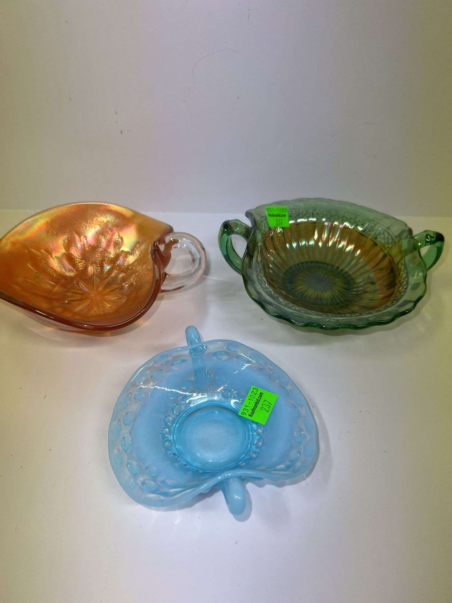 (3) Decorative Glass Dishes