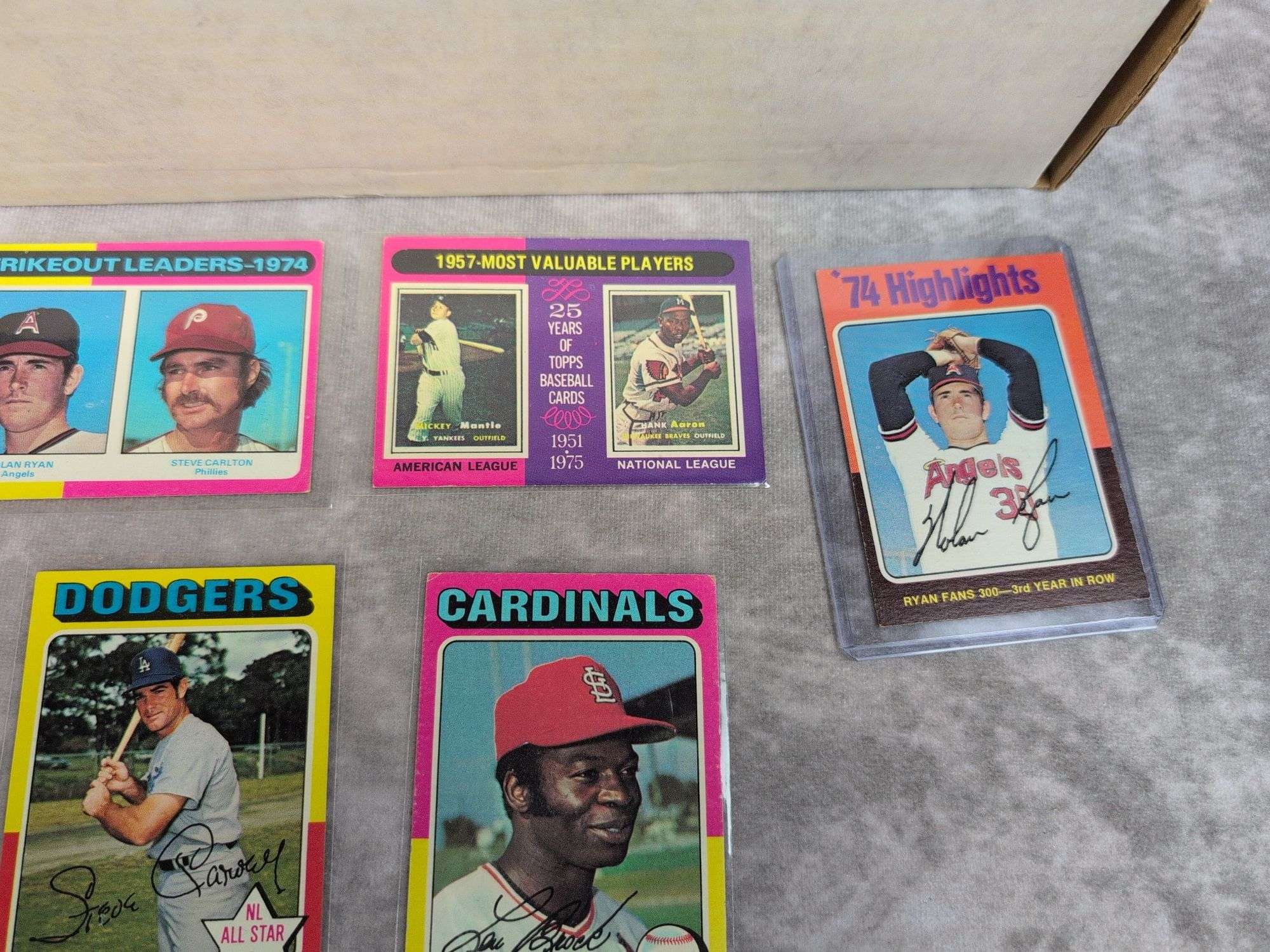 1975 Topps baseball starter set over 500 cards, no duplicates, sorted by teams