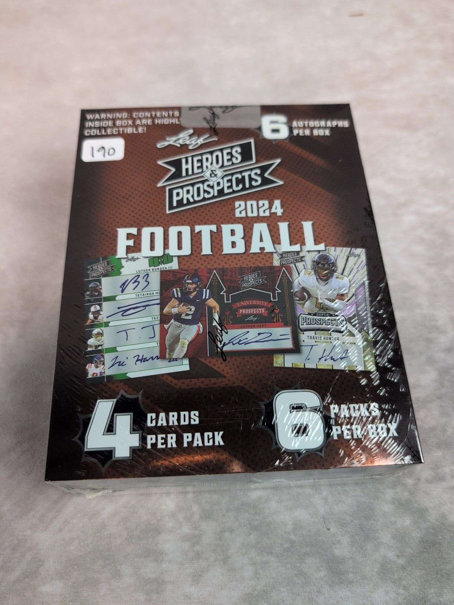 2024 Leaf Football Heroes & Prospects Hobby Box sealed