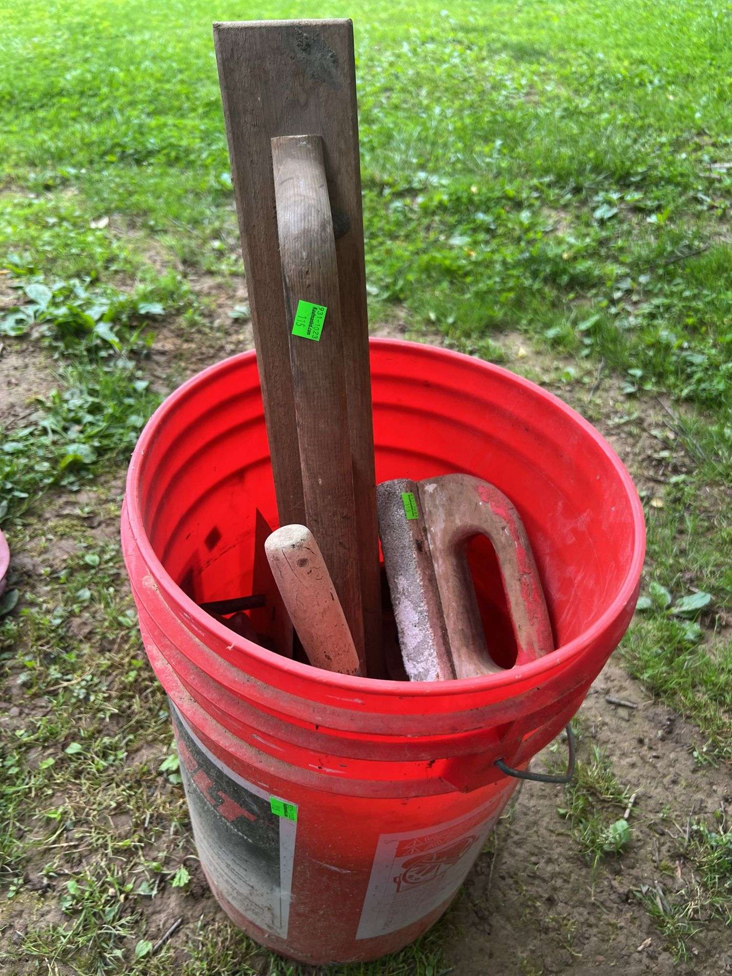 Bucket of Masonry Tools