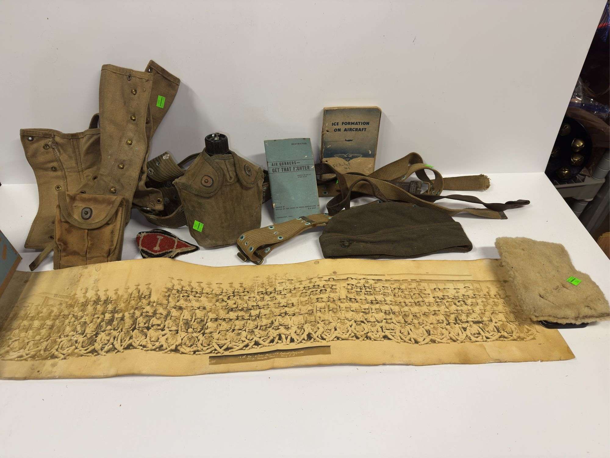 Assortment of Vintage Military Items