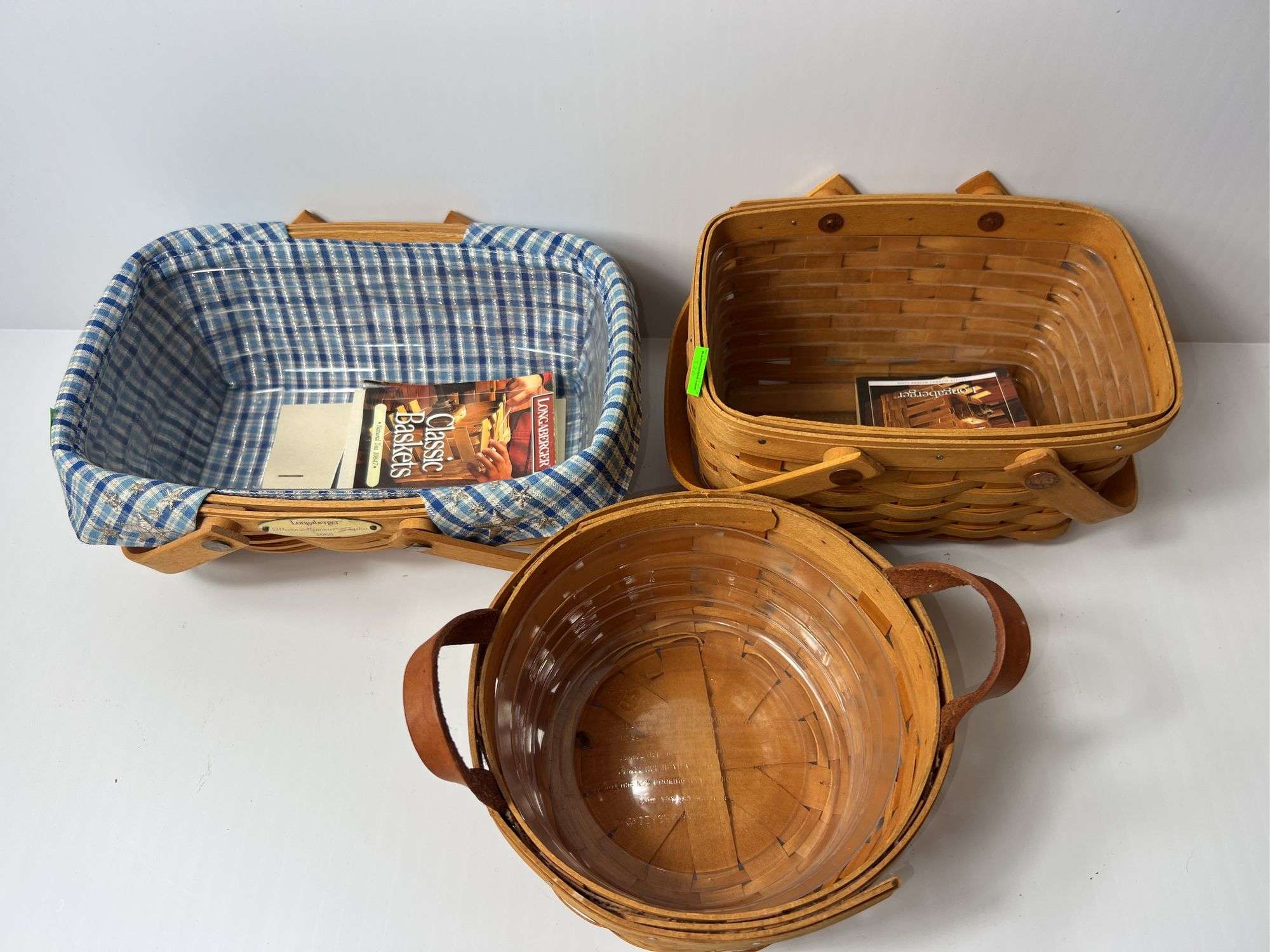 (3) Longaberger Woven Baskets