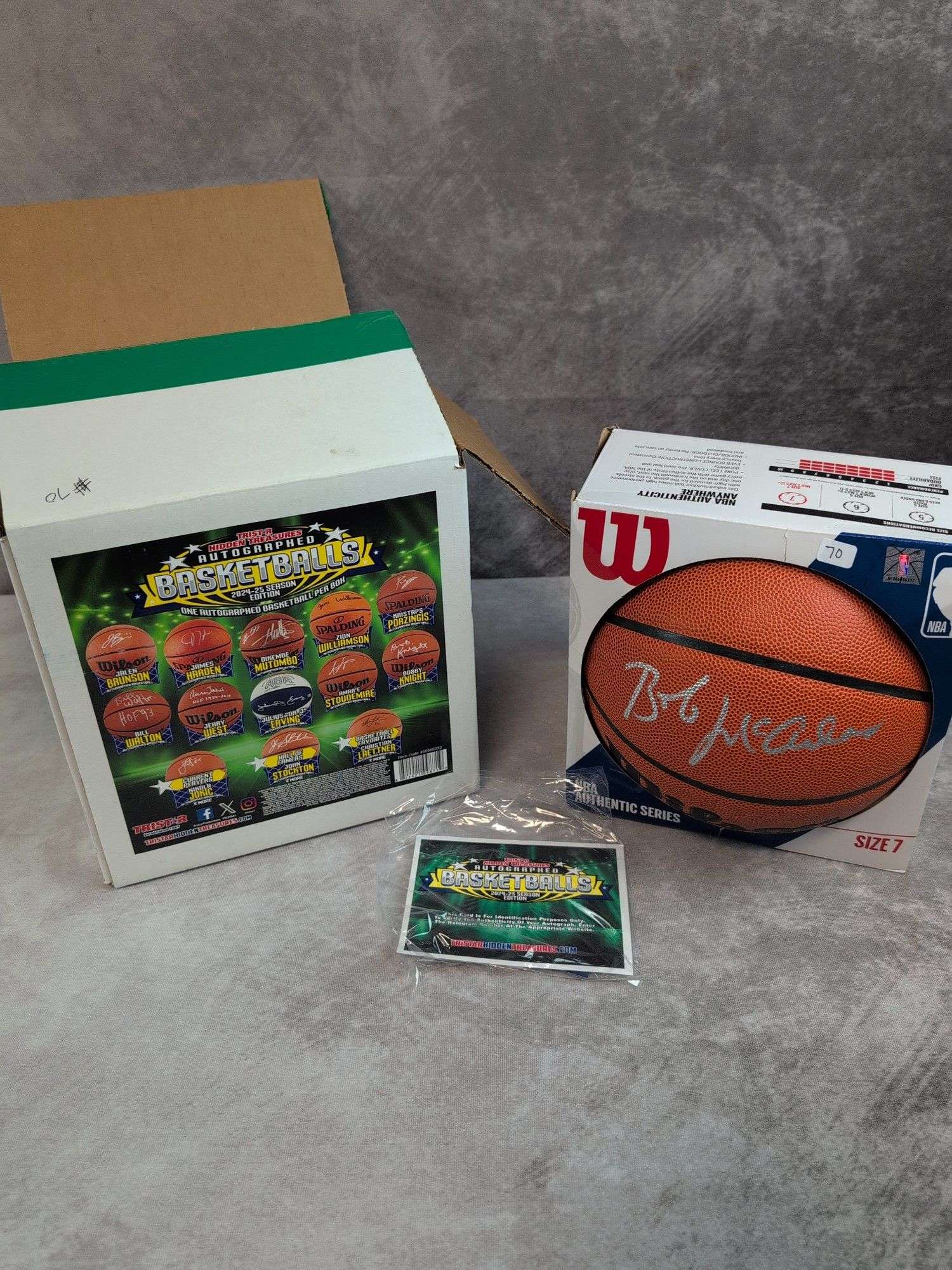 Bob McAdoo autographed Full-Size NBA Basketball HOF