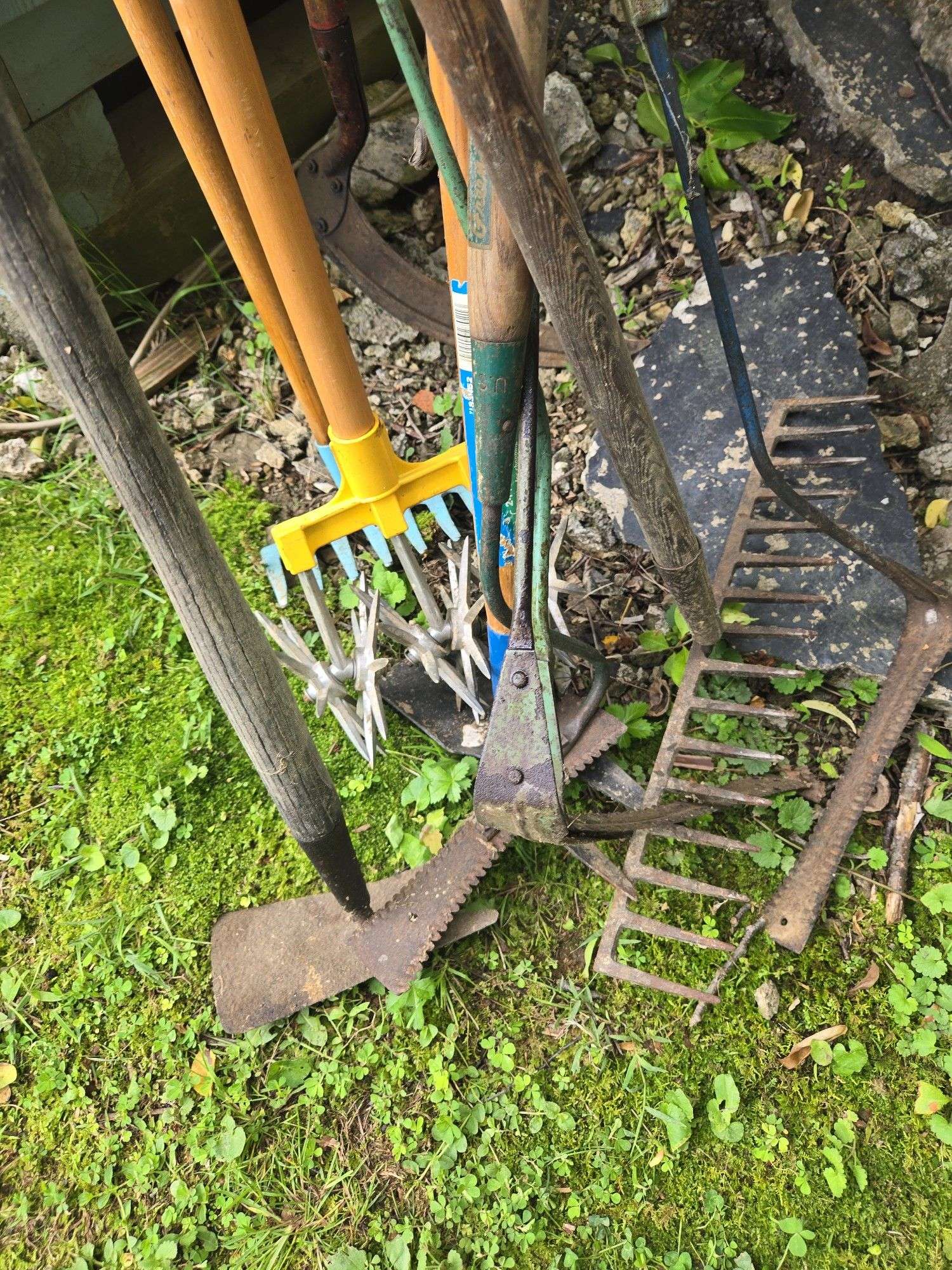 Assortment of Long Handle Gardening Tools