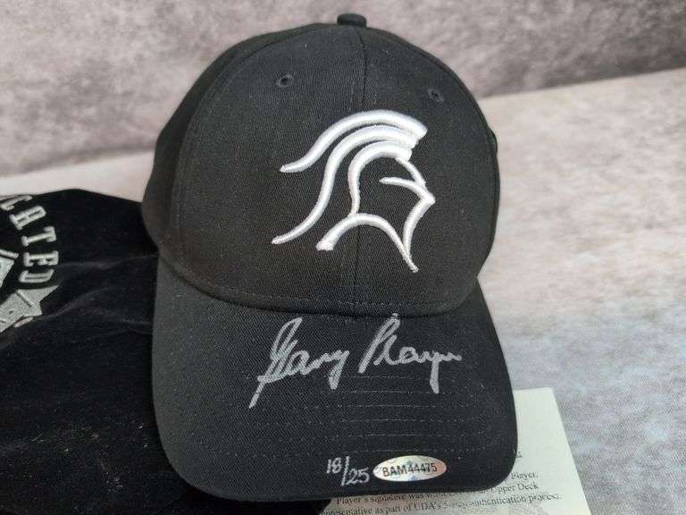 Gary Player signed hat w/display case, Upper Deck authenticated
