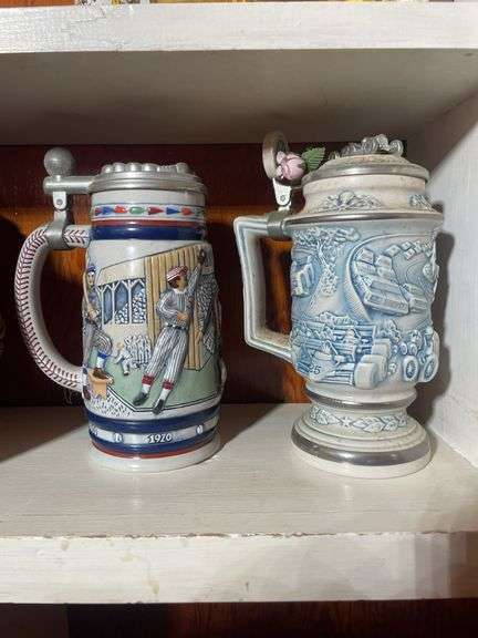 (4) German steins