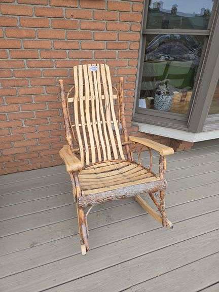 Hickory rocking chair w/ outdoor finish