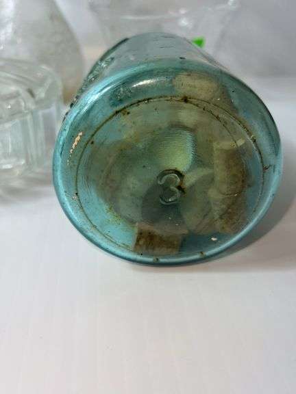 Assortment of Clear Glass Baskets, Dishes and Vases