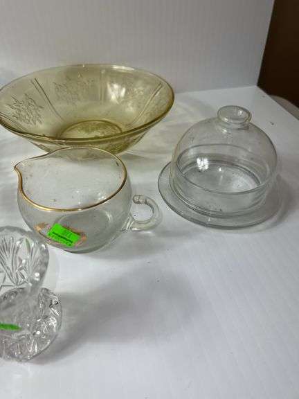 Assortment of Clear Glassware