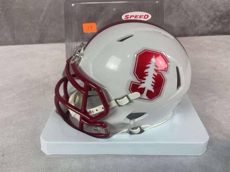 Jim Plunkett signed on a rare Stanford University mini helmet, Tri-Star cert