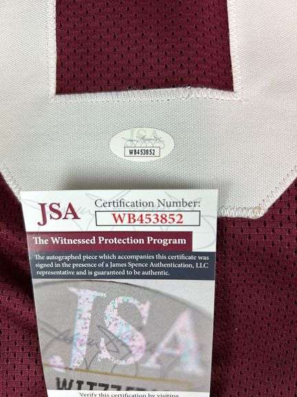Greg Pruitt - Oaklahoma signed jersey & mini helmet, both JSA
