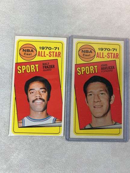 (7) 1970-71 Topps All-Star Cards - Robertson, Baylor, Thurmond, Hawkins, Frazier, Reed, Havlicek - C