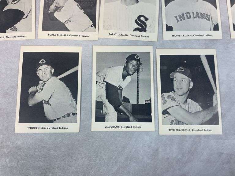 Indians Picture Pack- Various Years 1948-1957 Excellent