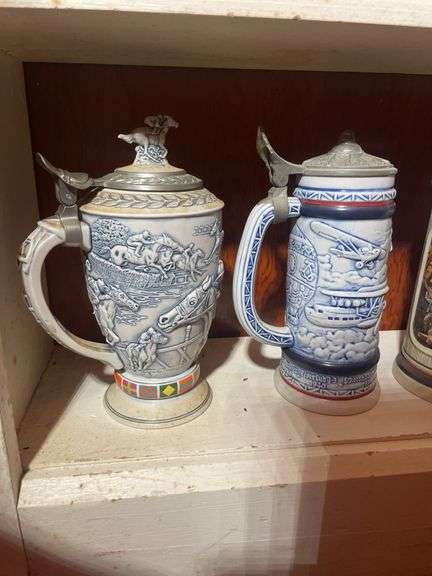 (4) German steins