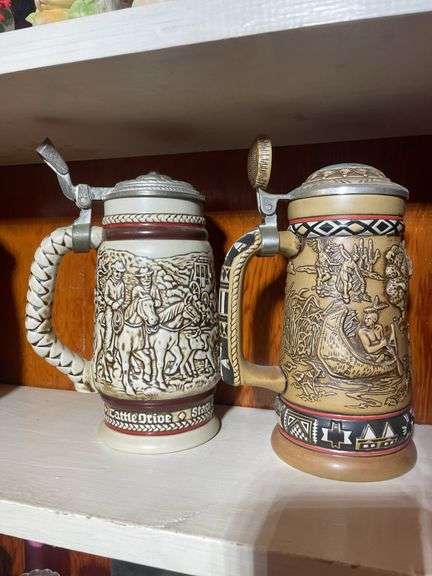 (4) German steins