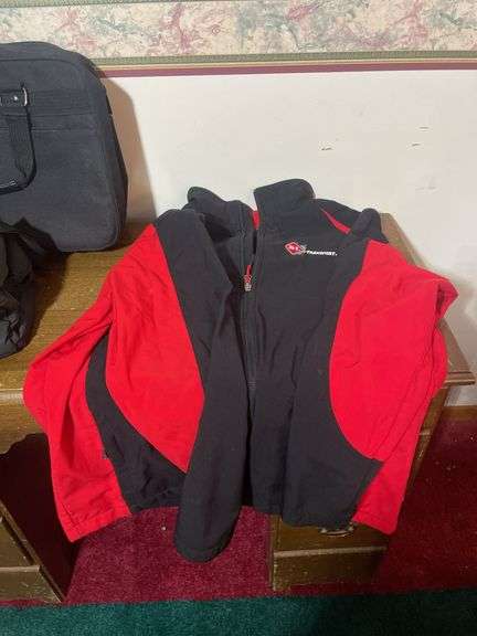 B & L transport jacket and (2) B & L transport bags