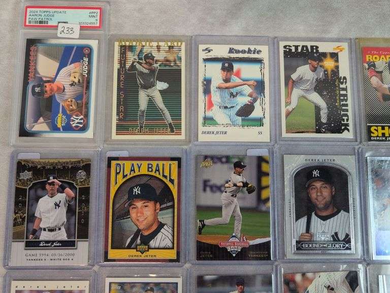 2024 Topps Update Aaron Judge Paw Patrol SP- PSA 9 & (30) Derek Jeter Cards