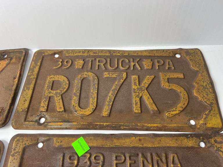 Vintage License Plates