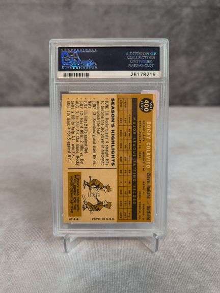 1960 Topps Rocky Colavito, PSA NM-MT 8