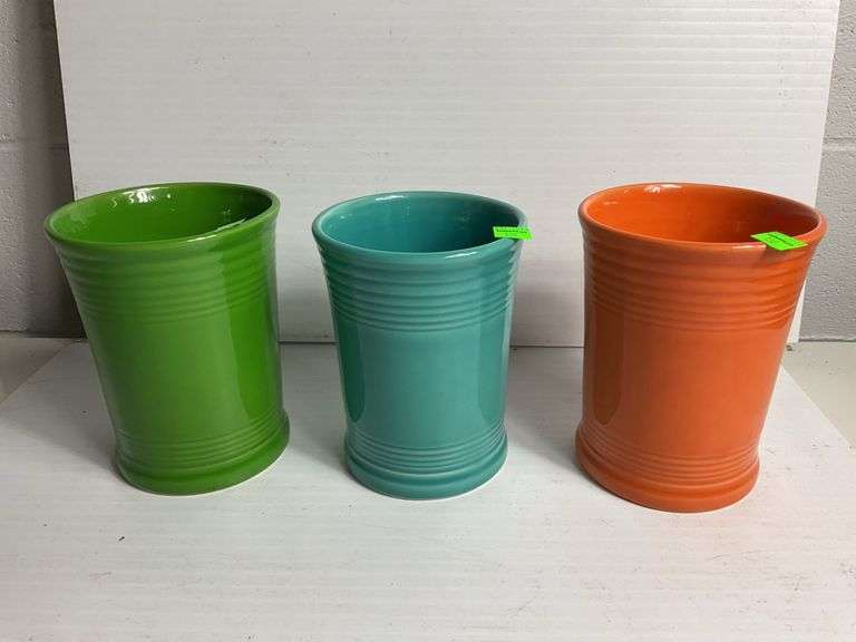 (3) Fiesta Vases