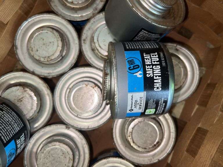 Basket of Sterno Cans